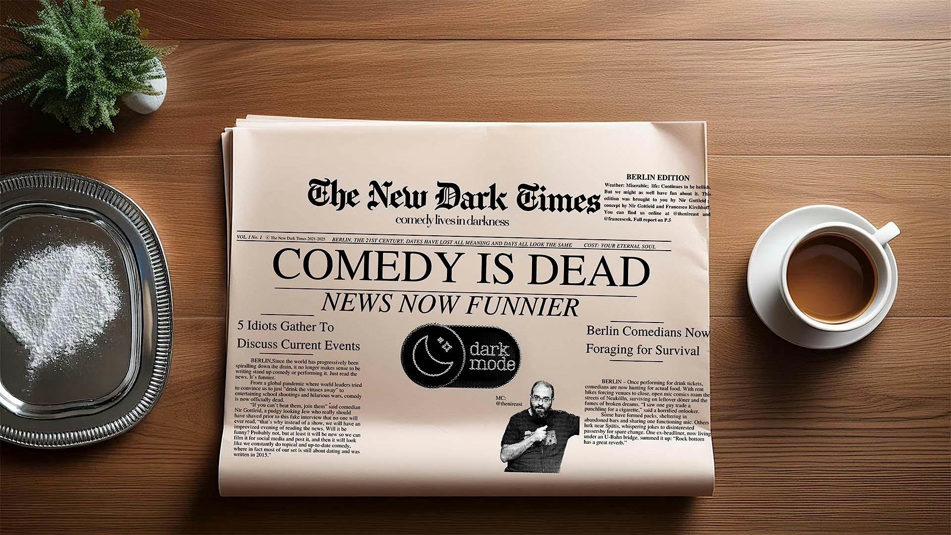 4.4.26 - Z-Bar -Live English Comedy about the News: The New Dark Times