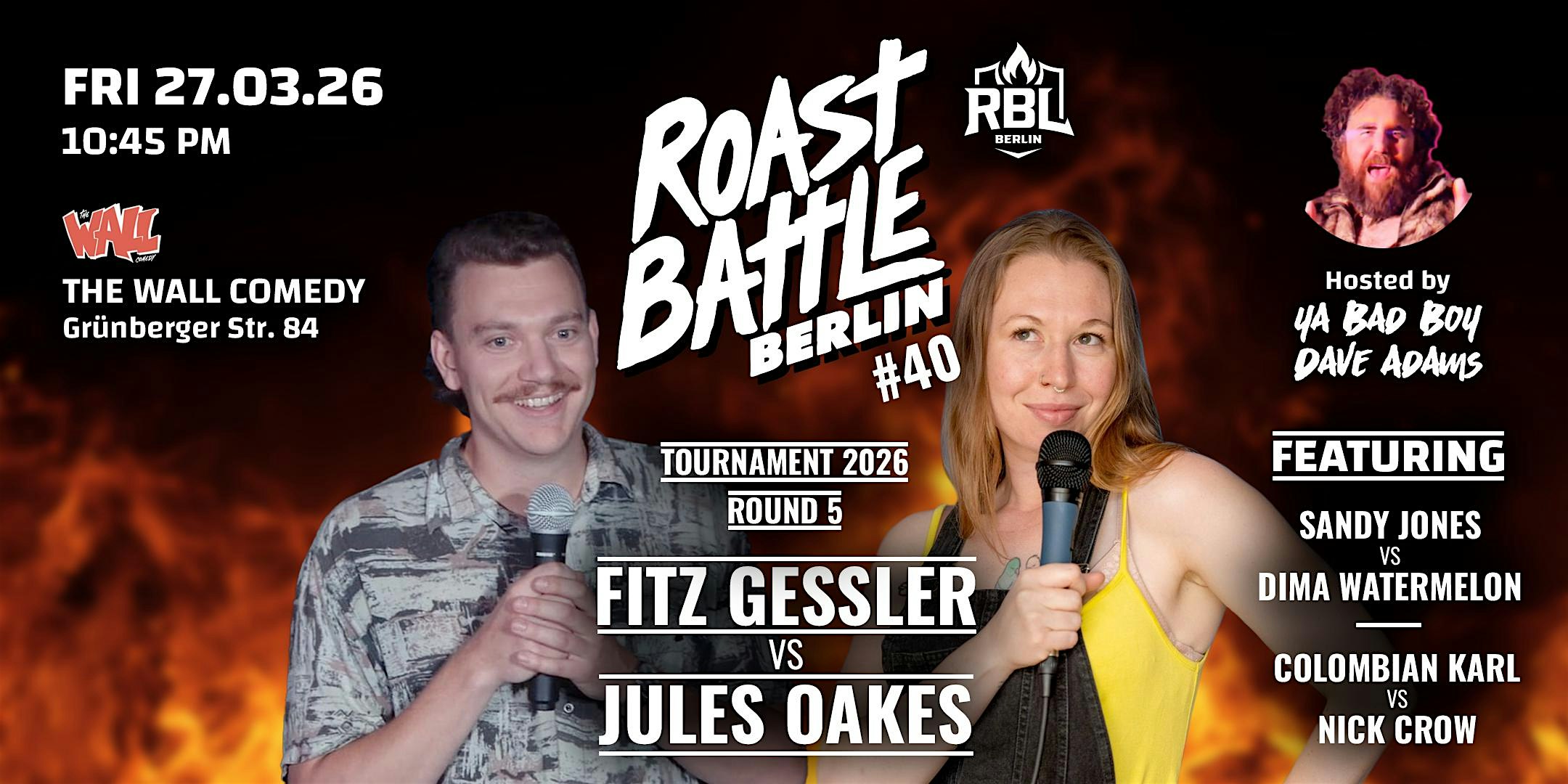 Roast Battle Berlin #40 -  Round 5 - Gessler vs. Oakes