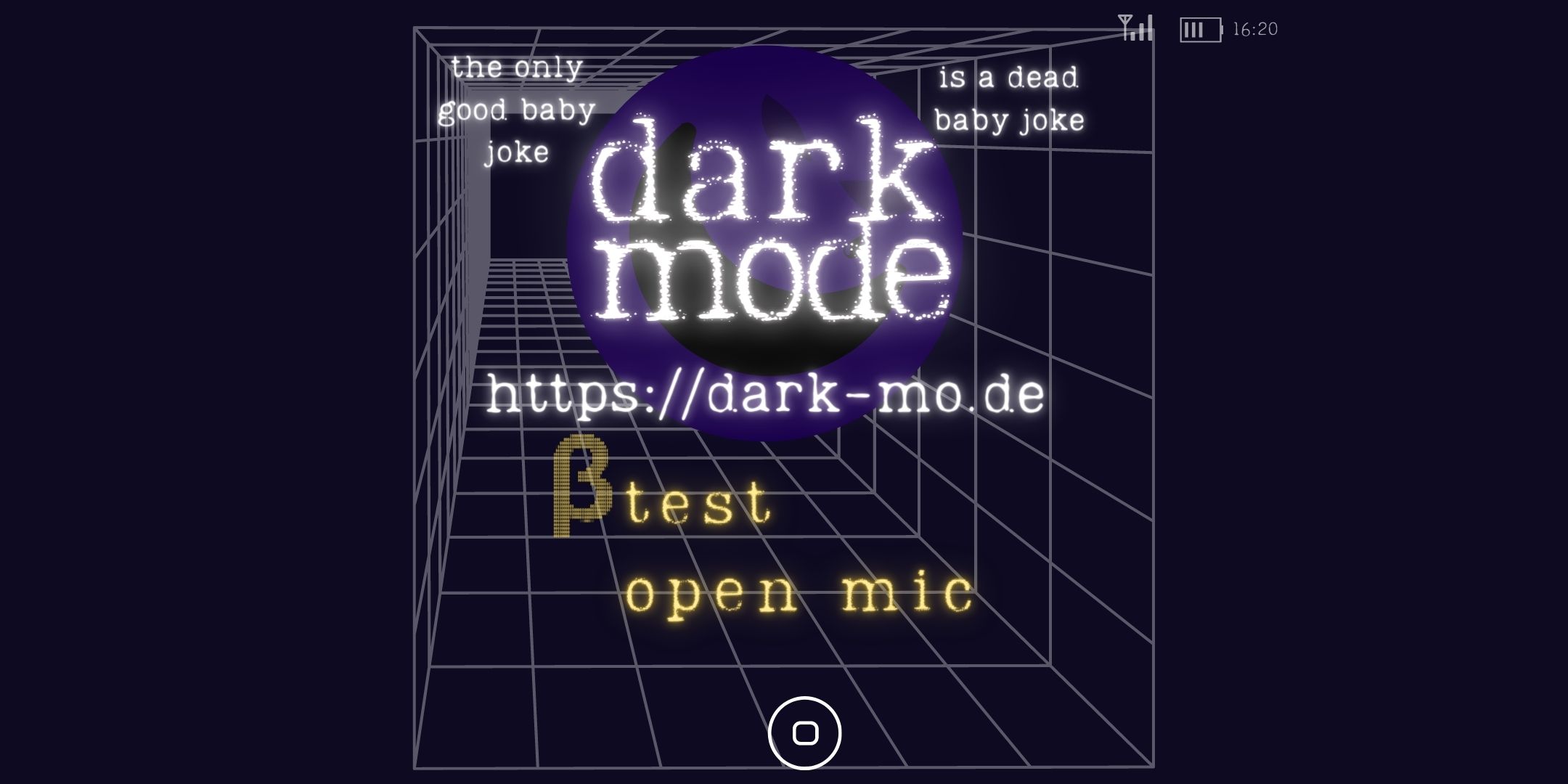 Dark Mode Late Show #6  – Dark Comedy Open Mic in English